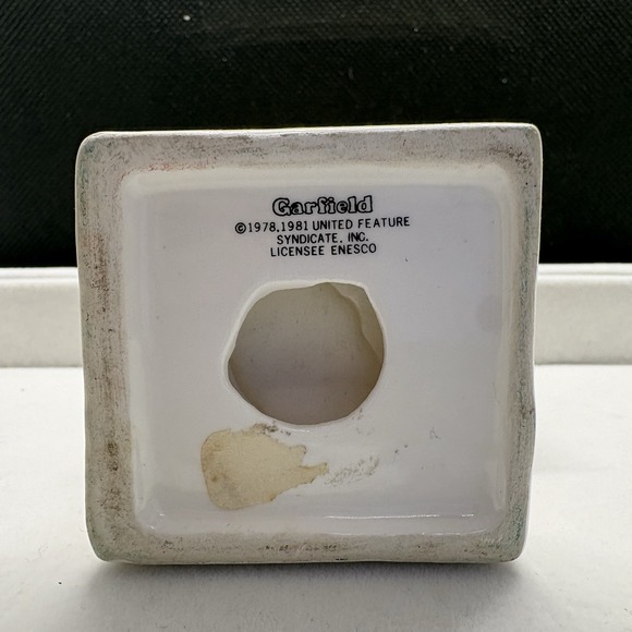 Rare Vintage Enesco Ceramic Garfield Irish / St. Patrick's Day Figure - Picture 6 of 9